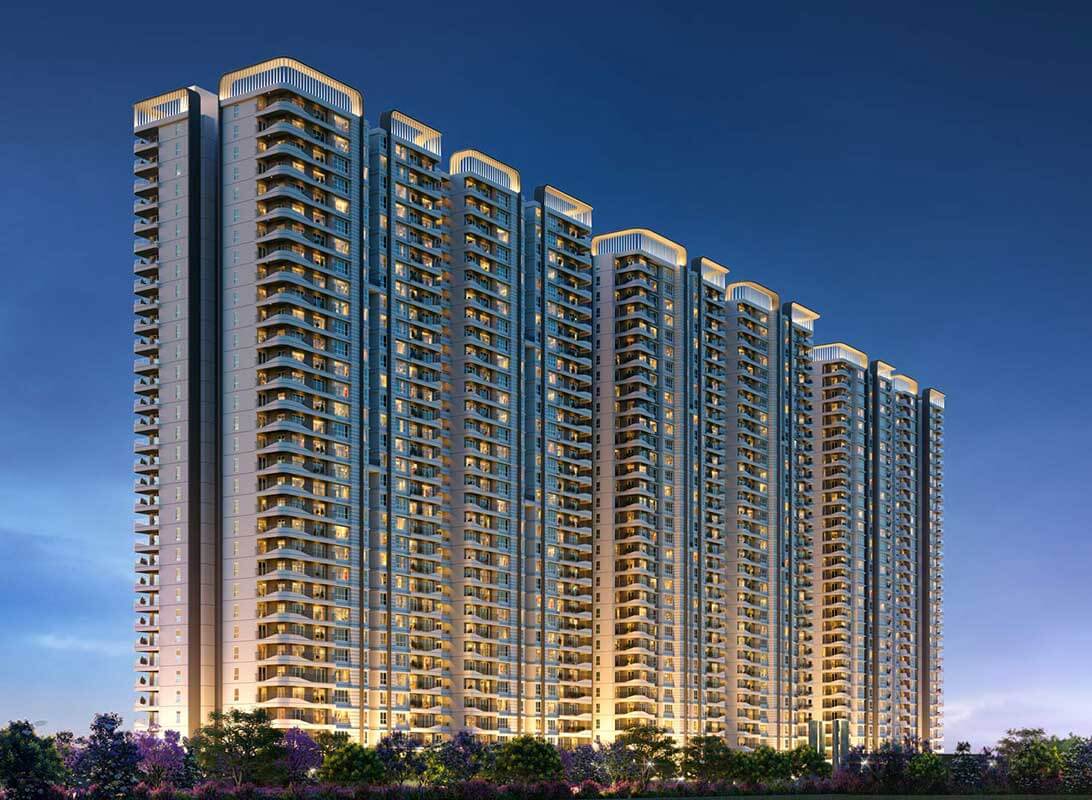 Elevation D — tower night view